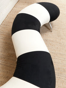 Black and White Centipede Post Modern Bench
