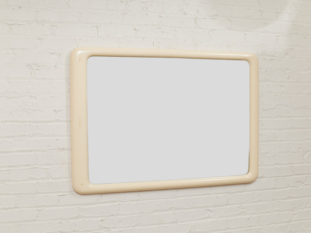 Cream Modernist Italian Mirror
