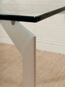 Seccose Mario Hasuike Italian Glass Dining Table with 6 chairs