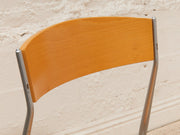 Seccose Mario Hasuike Italian Glass Dining Table with 6 chairs