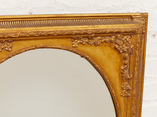 Framed Gold Gilded Vintage Mirror Circle