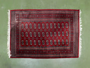 Vintage as Found Red Rug