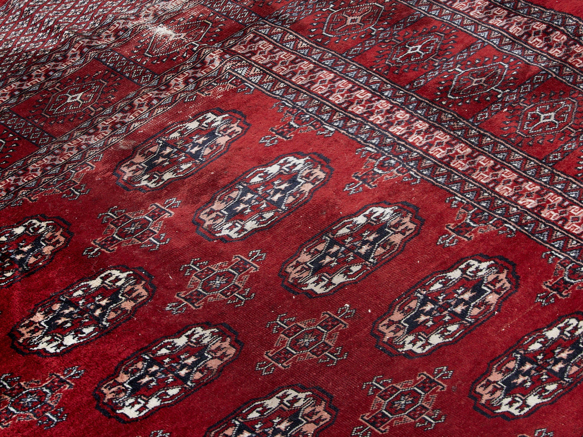Vintage as Found Red Rug
