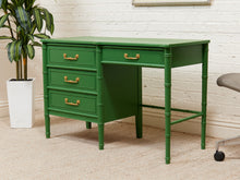 Emerald Faux Bamboo Desk
