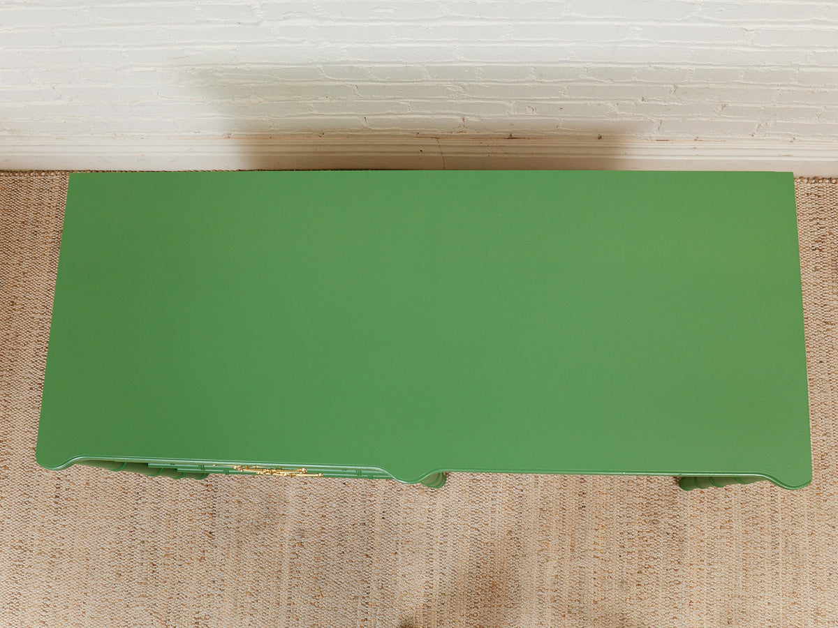 Emerald Faux Bamboo Desk