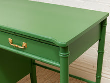 Emerald Faux Bamboo Desk