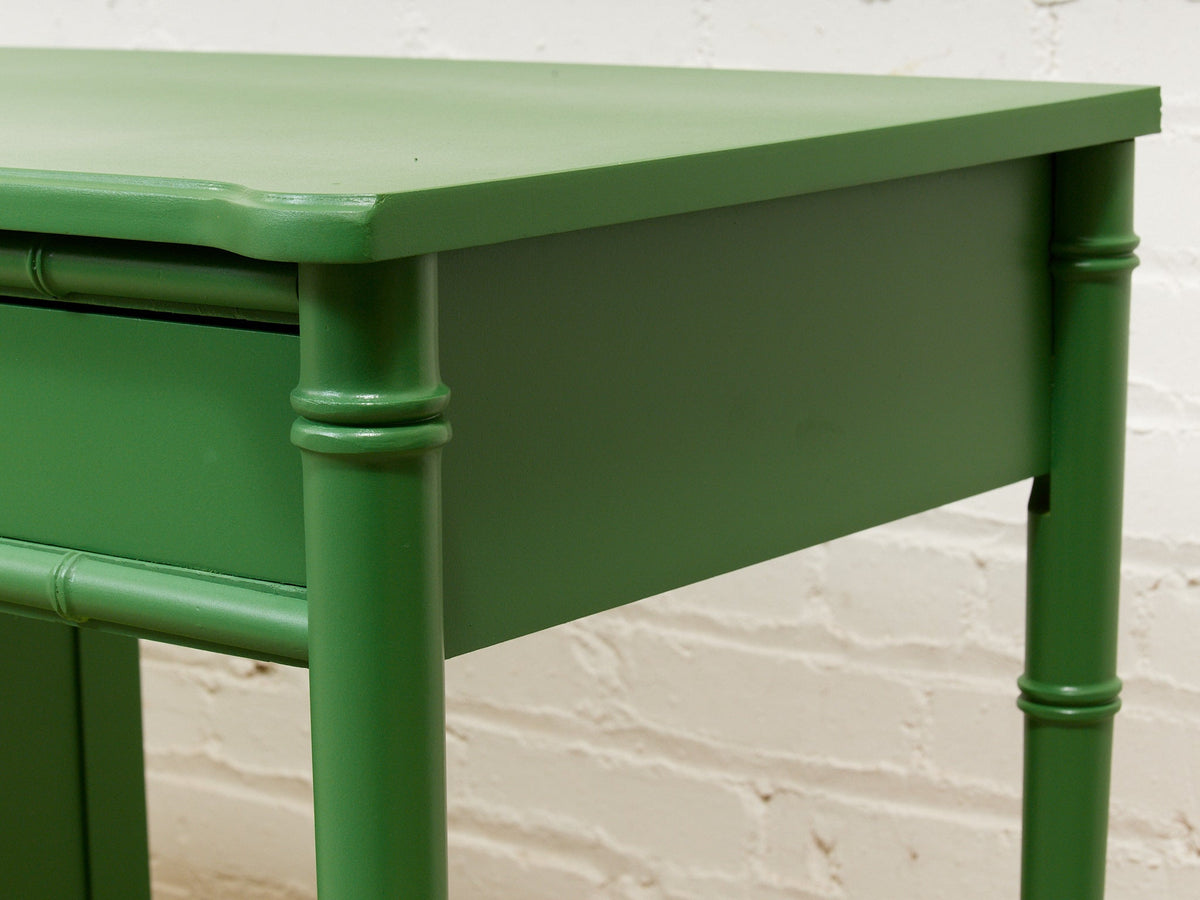 Emerald Faux Bamboo Desk
