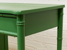 Emerald Faux Bamboo Desk