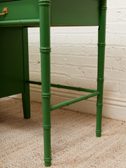 Emerald Faux Bamboo Desk