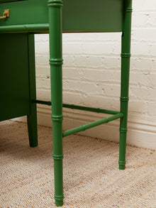 Emerald Faux Bamboo Desk