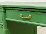 Emerald Faux Bamboo Desk