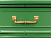 Emerald Faux Bamboo Desk