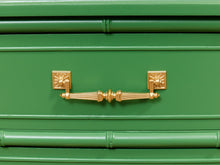 Emerald Faux Bamboo Desk