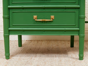 Emerald Faux Bamboo Desk