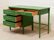 Emerald Faux Bamboo Desk