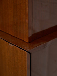 Nicole Miller Italian High-Gloss Stacked Lacquer Cabinet