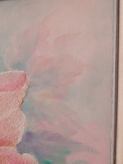 80’s Painting Flowers Signed
