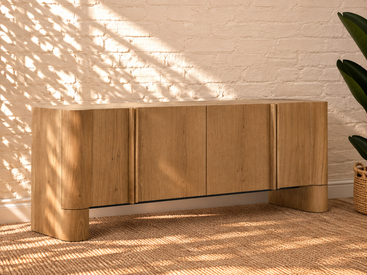 Sadie Natural Oak Credenza