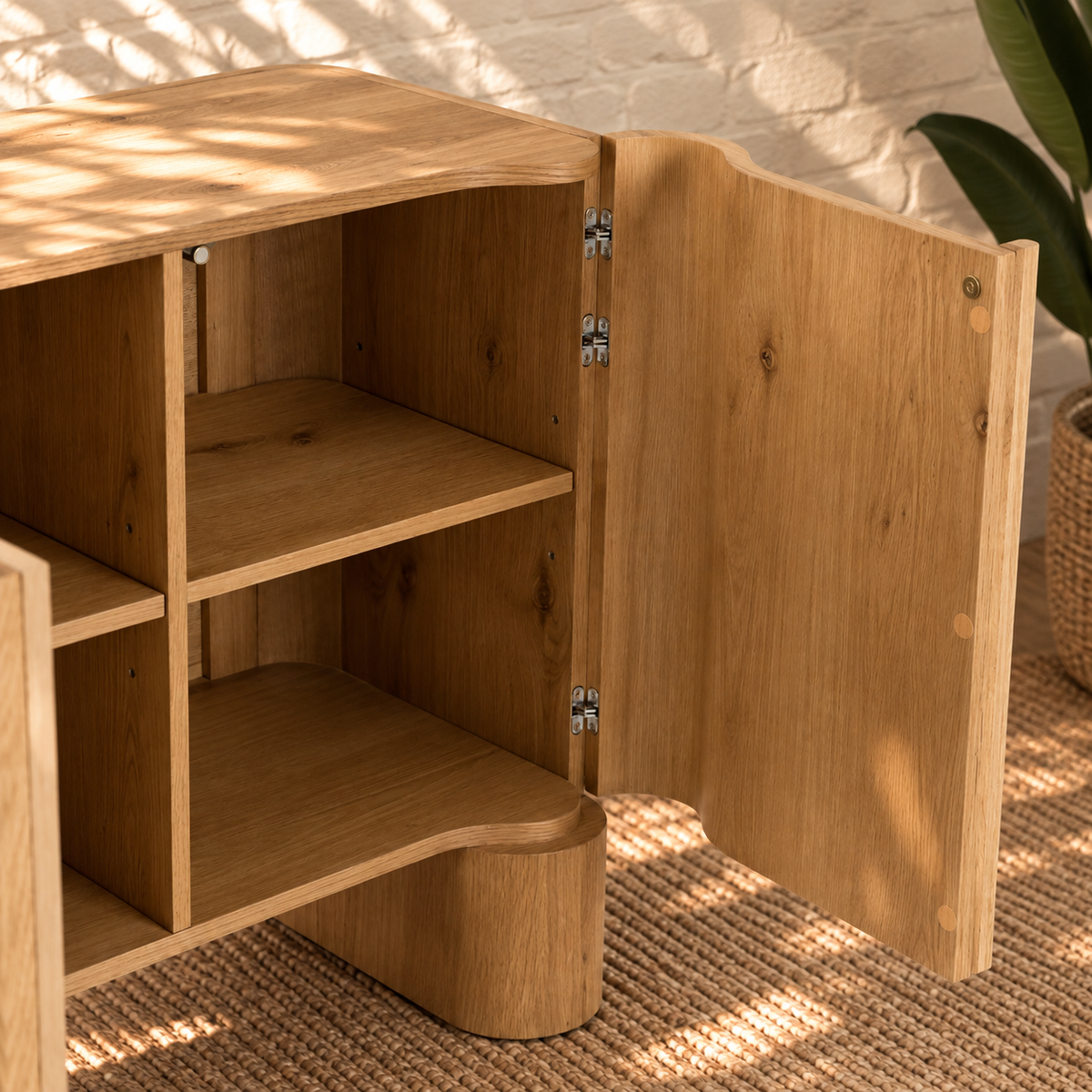Sadie Natural Oak Credenza