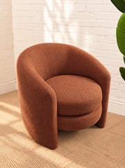 Sienna Lounge Chair in Burnt Orange