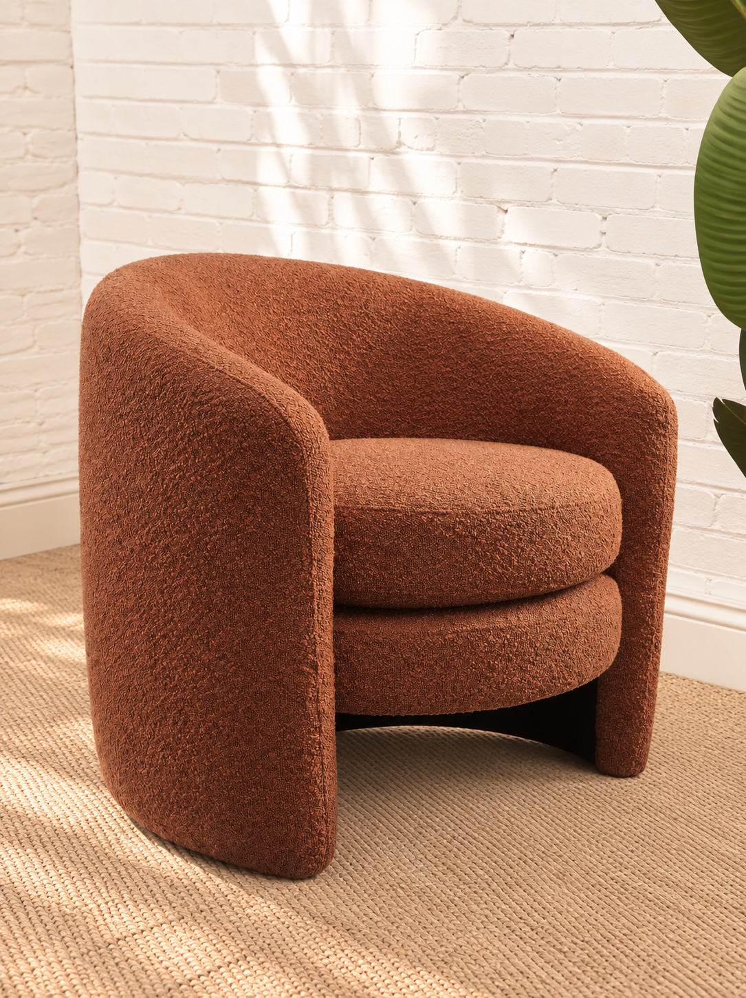 Sienna Lounge Chair in Burnt Orange