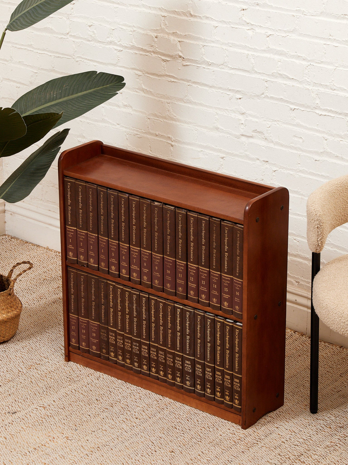 Vintage Compact Encyclopedia Bookcase