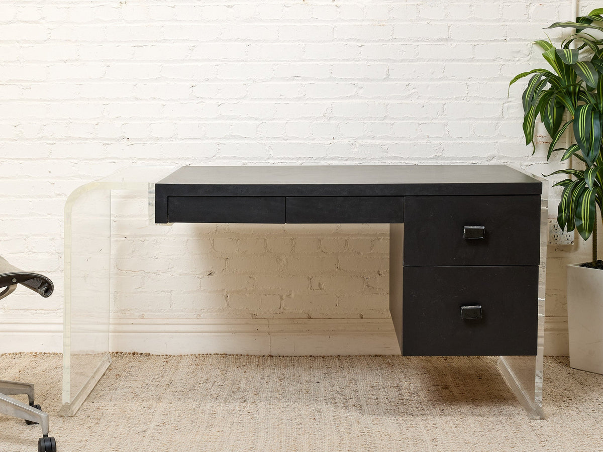 Acrylic Pedestal Desk