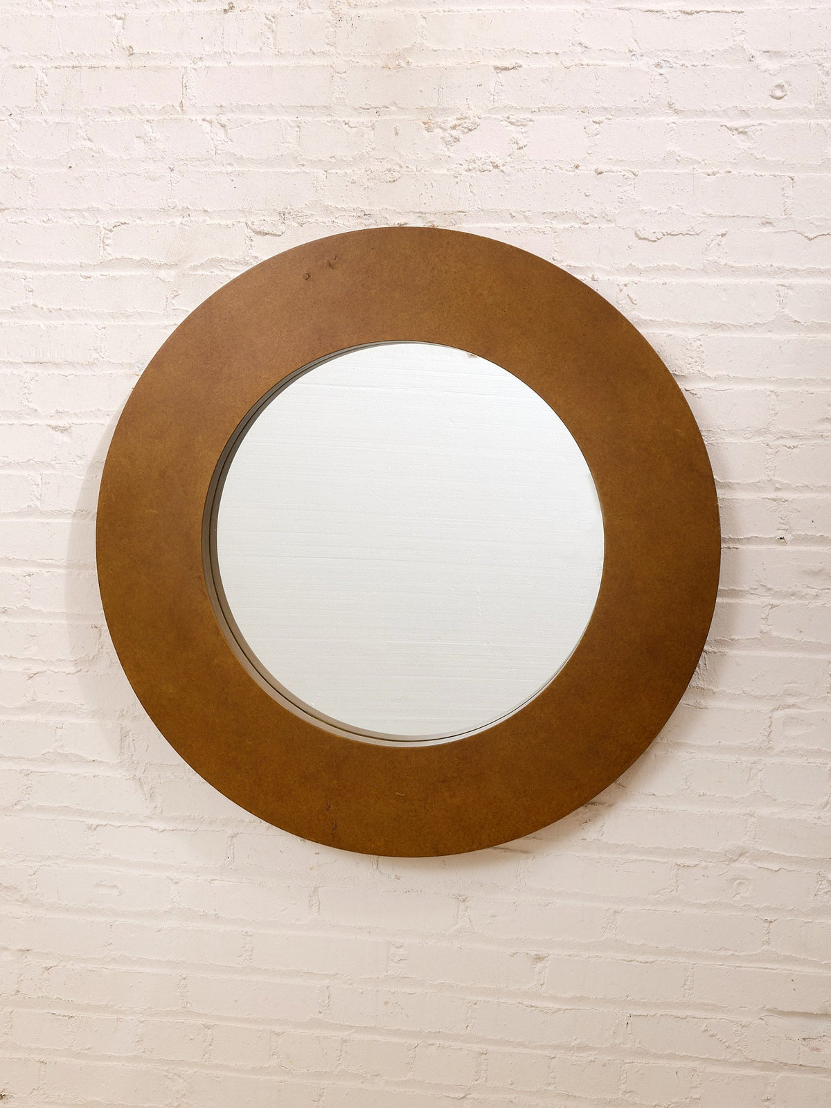 Large Gold Round Mirror