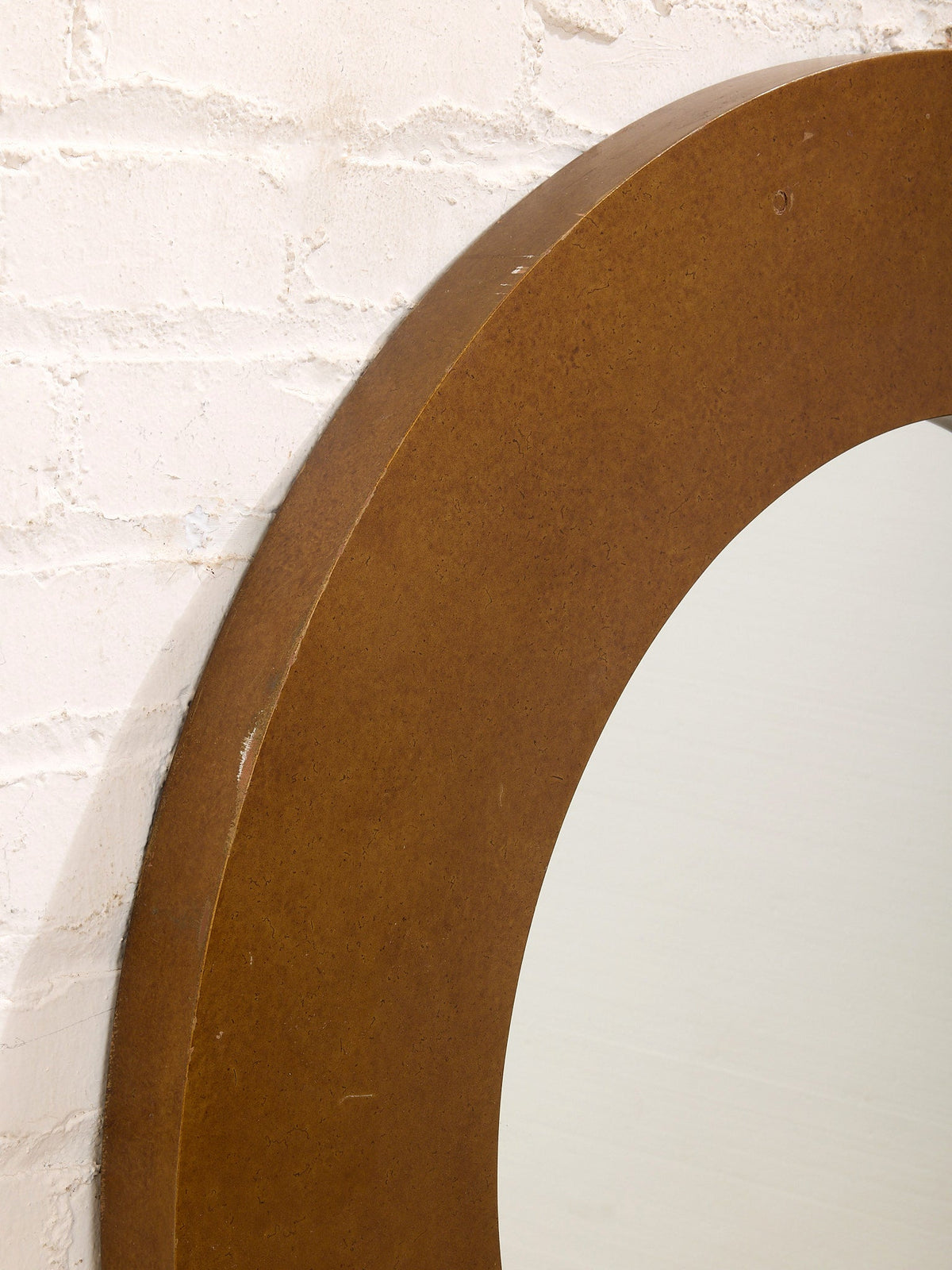 Large Gold Round Mirror