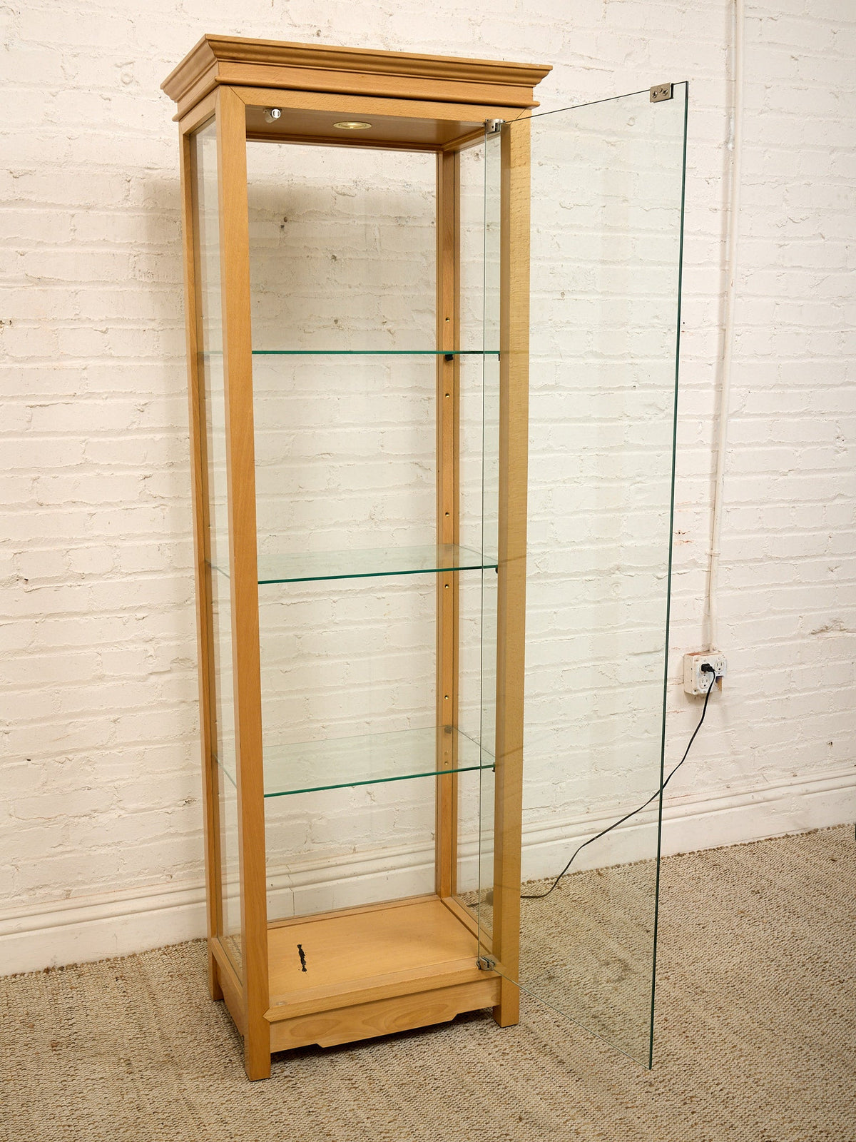 Maple Curio Cabinet