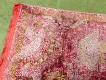 Vintage Persian Style Distressed Red Area Rug