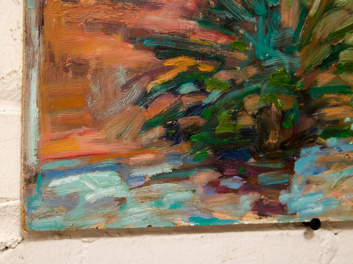 Aaron Donovan Original Expressionist Architectural Garden Painting