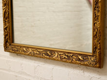 Large Vintage Gold Giltwood Rectangular Wall Mirror