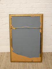 Large Vintage Gold Giltwood Rectangular Wall Mirror
