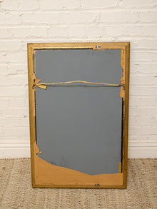 Large Vintage Gold Giltwood Rectangular Wall Mirror