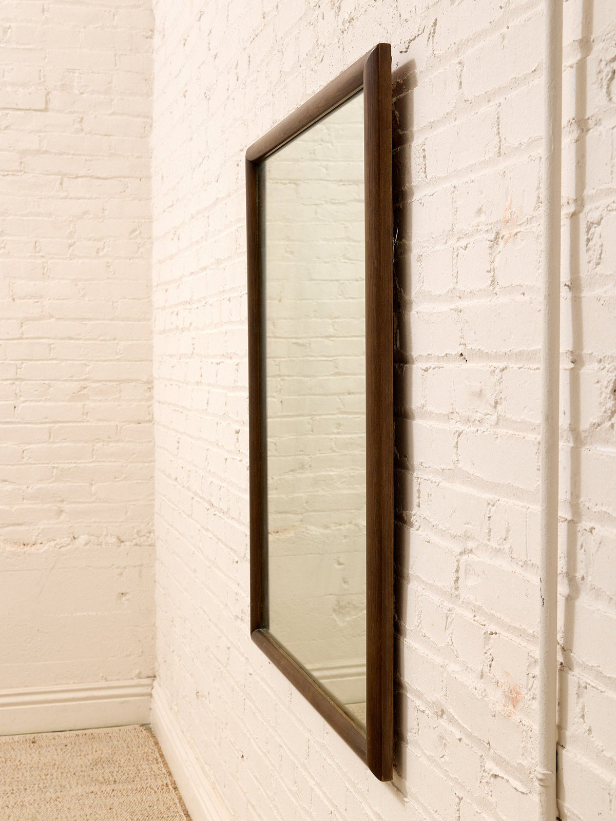 Walnut Wood Sleek Mirror #9