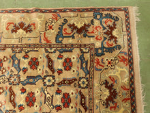 Vintage Hand-Knotted Silk Rug with Allover Herati Pattern