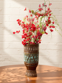 Vintage Made in Italy Bitossi-Style Pottery Vase