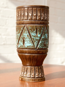 Vintage Made in Italy Bitossi-Style Pottery Vase