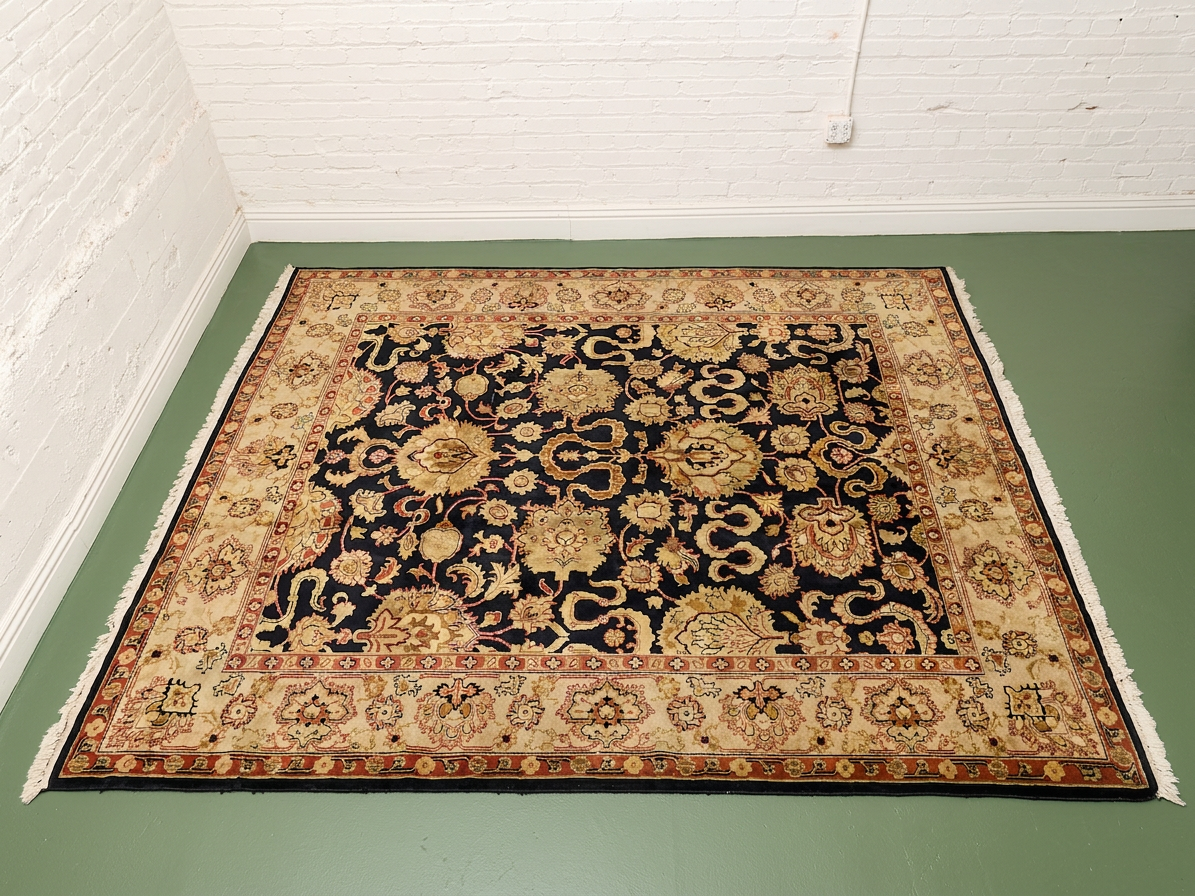 Vintage Tabriz Heriz Persian Area Rug