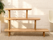 Handmade Los Angeles Three-Tier Pine Display Shelf