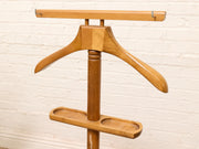 Vintage Wooden Gentleman’s Valet Stand with Accessory Tray