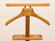 Vintage Wooden Gentleman’s Valet Stand with Accessory Tray