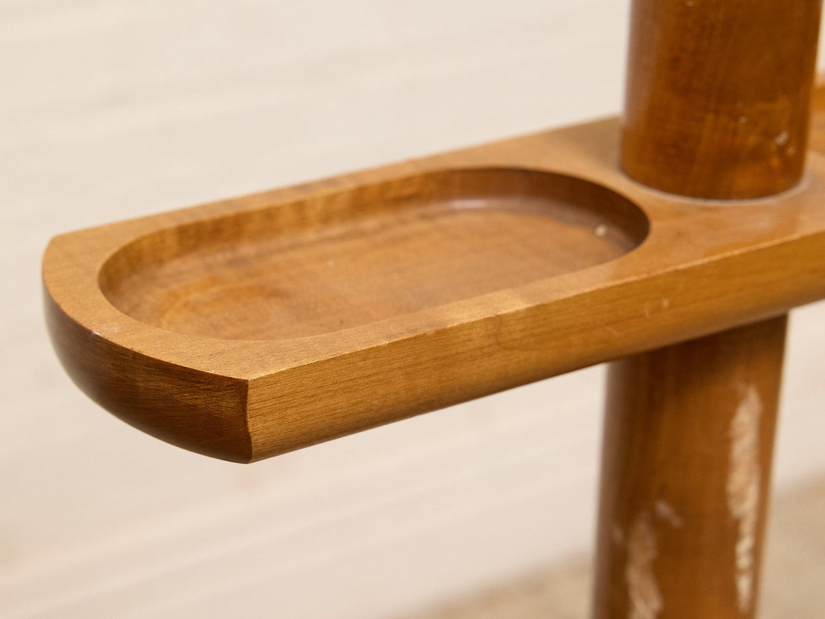 Vintage Wooden Gentleman’s Valet Stand with Accessory Tray
