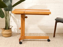 Vintage Wood Rolling C-Table