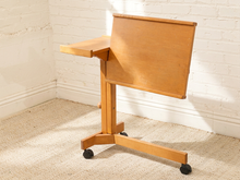 Vintage Wood Rolling C-Table