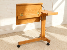Vintage Wood Rolling C-Table
