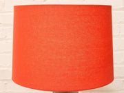 Postmodern Abstract Ceramic Table Lamp with Red Shade