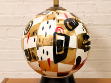 Postmodern Abstract Ceramic Table Lamp with Red Shade