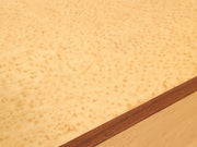 Birdseye Maple Lowboy Three-Drawer Dresser